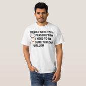 VOORDAT IK EEN RECEPT SCHRIJF T-SHIRT (Voorkant volledig)