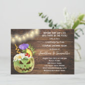 Voordat ik feest bij het zwembad Summerween Shower Kaart (Staand voorkant)