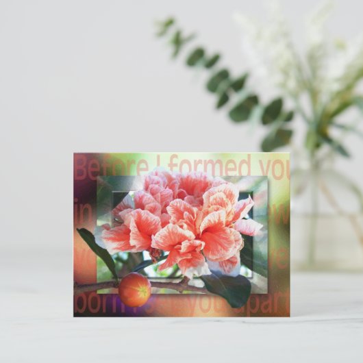 Voordat ik je formuleerde briefkaart (Staand voorkant)