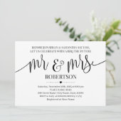 Voordat ik Mr en Mrs Wedding doualist doe Kaart (Staand voorkant)