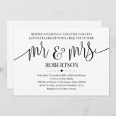 Voordat ik Mr en Mrs Wedding doualist doe Kaart (Voorkant / Achterkant)