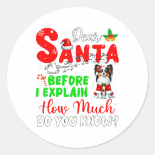 Voordat ik uitleg hoeveel je weet over Xmas Papill Ronde Sticker