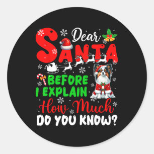 Voordat ik uitleg hoeveel je weet over Xmas Papill Ronde Sticker