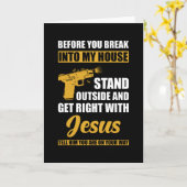 Voordat je inbreekt in mijn huis kaart (Gele Bloem)