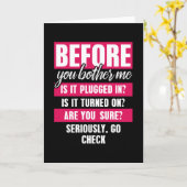 Voordat je mij mijn grappige technische ondersteun kaart (Gele Bloem)