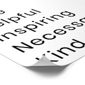 Voordat je praat, denk eens na. Is het... Poster (Hoek)