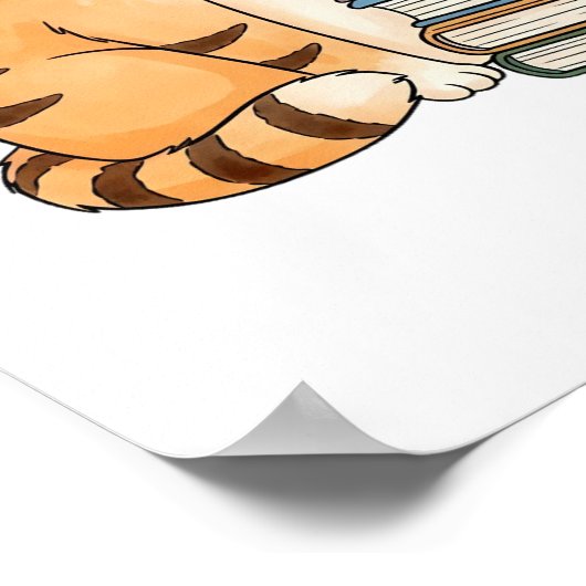 Voordat je praat, wees aardig | Motivatie Cat Quot Poster (Hoek)