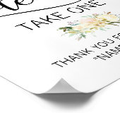 VOORDAT U ÉÉN Waterverf Floral Pink inneemt Poster (Hoek)