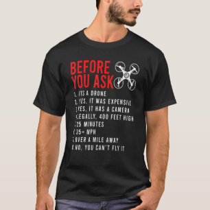 Voordat u het ontwerp van de drone vraagt t-shirt