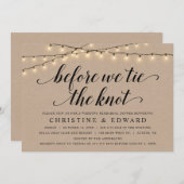 Voordat we de knoop stropdassen, de bruiloft, Kraf Kaart (Voorkant / Achterkant)