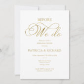 Voordat we doen goudfolie eenvoudige repetitie din kaart (Voorkant)