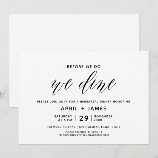 Voordat we een repetitie uitvoeren kaart (Voorkant / Achterkant)