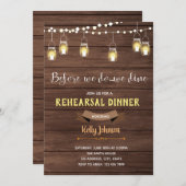 Voordat we een uitnodiging dineren (Voorkant / Achterkant)