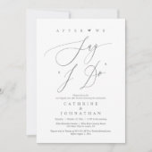 Voordat we zeggen "Ik doe", bruiloft repetitie din Kaart (Voorkant)