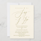 Voordat we zeggen "Ik doe", bruiloft repetitie din Kaart (Voorkant)