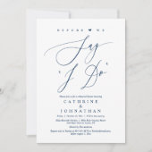 Voordat we zeggen "Ik doe", bruiloft repetitie din Kaart (Voorkant)