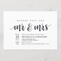 Voordat ze de heer en mevrouw repetitie uitnodigen