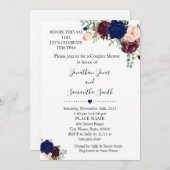 Voordat ze ik doe stellen bruiloft navy kaart (Voorkant / Achterkant)