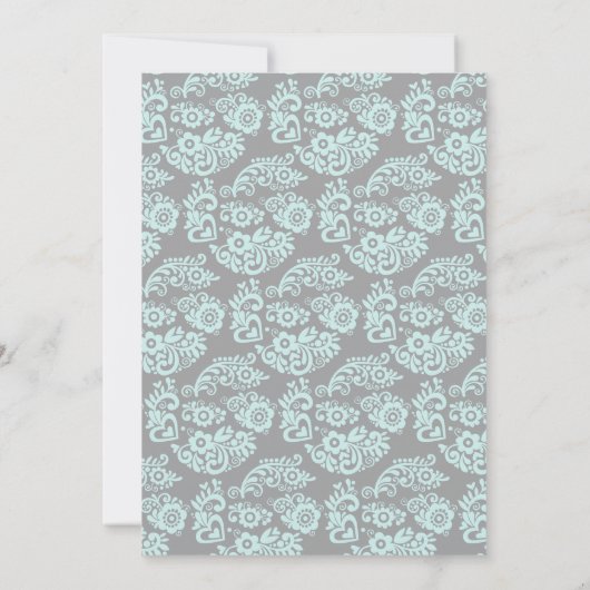 Voordat ze zeggen dat ik Aqua Heart repetitie dine Kaart (Achterkant)