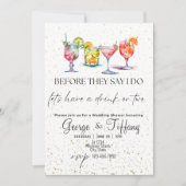 Voordat ze zeggen dat ik bruiloft douche kaart (Voorkant)