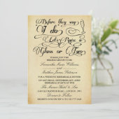 Voordat ze zeggen dat ik een glas of twee moet lat kaart (Staand voorkant)