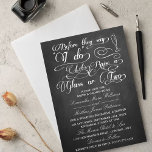 Voordat ze zeggen dat ik een glas of twee moet lat kaart<br><div class="desc">Deze trendy typografie-uitnodigingen zijn perfect voor elke pre-bruiloft partij, met inbegrip van bruid- of stellen trouwdouches, repetitieve diners, enz. Het fancy script "voordat ze zeggen dat ik een drink of twee heb" is leuk en modern, terwijl het elegant en romantisch is en de sjabloon formulering is heel gemakkelijk te personaliseren...</div>
