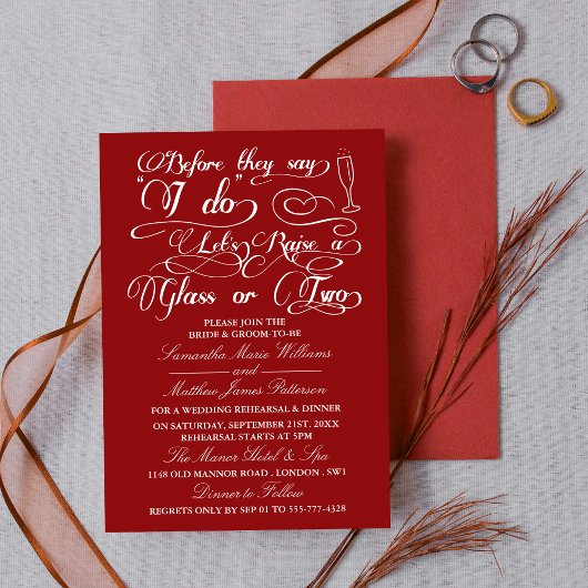 Voordat ze zeggen dat ik een glas of twee moet lat kaart