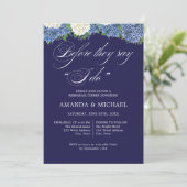 Voordat ze zeggen dat ik elegante Hydrangeas repet Kaart (Staand voorkant)