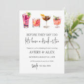 Voordat ze zeggen dat ik het doe | cocktail vrijge kaart (Staand voorkant)