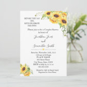 Voordat ze zeggen dat ik koppels zonnebloemen douc kaart (Staand voorkant)