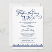 Voordat ze zeggen dat ik Navy bruiloft repetitie d Kaart (Voorkant)