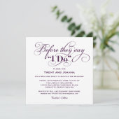 Voordat ze zeggen dat ik Paarse bruiloft heet Kaart (Staand voorkant)