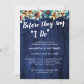 Voordat ze zeggen dat ik rustiek hout repetitie di kaart (Voorkant)