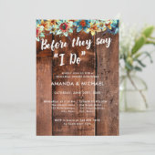 Voordat ze zeggen dat ik rustiek repetitie diner d kaart (Staand voorkant)