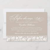 Voordat ze zegt dat ik doe  beige Vrijgezellenfees Kaart (Voorkant)