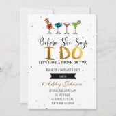 Voordat ze zegt dat ik doe vrijgezellenfeest uitno kaart (Voorkant)