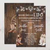 Voordat zeggen dat ik doe koppels douchen Western Kaart (Voorkant / Achterkant)