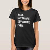 Voordeel softwareontwikkelaar Beste softwareontwik T-shirt (Voorkant)