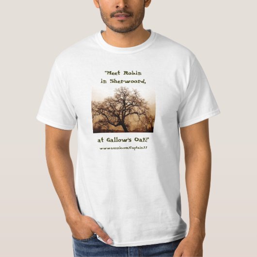 Voordeel T-shirt:  "Ontmoet Robin in Sherwood" T-shirt (Voorkant)