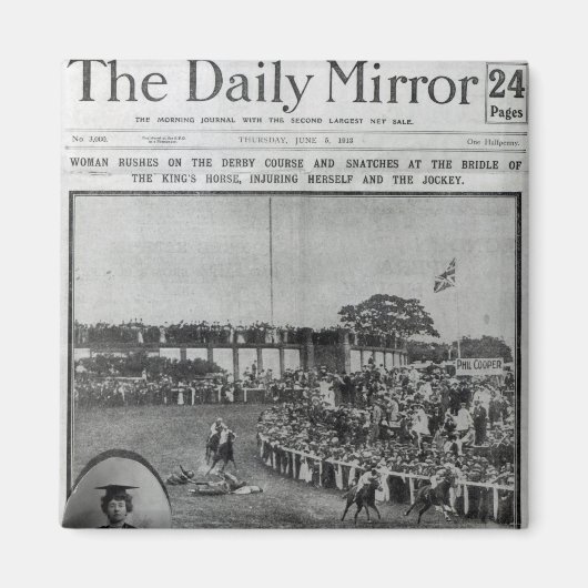Voordeksel van 'The Daily Mirror' Magneet (Voorkant)