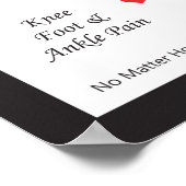 Voordelen van Chiropractic Care Heart Spine Poster (Hoek)