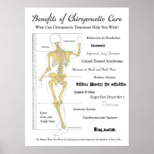 Voordelen van de Poster van Chiropractic Care