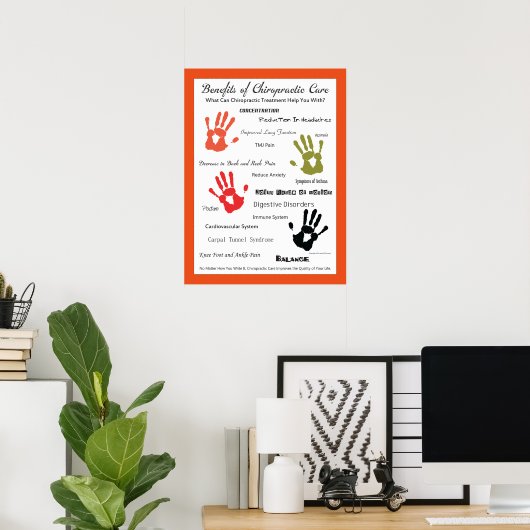 Voordelen van het Poster Chiropractic Care Aanpass (Thuiskantoor)