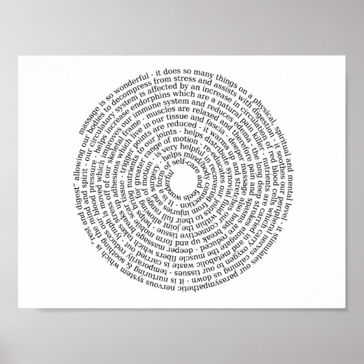 Voordelen van Massage poster (Voorkant)