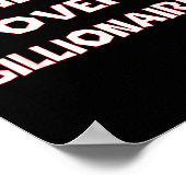 Voordelen voor miljardairs poster (Hoek)