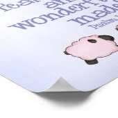 Voordelig en stijlvol 8 x 10 afdrukken - Blauw Poster (Hoek)