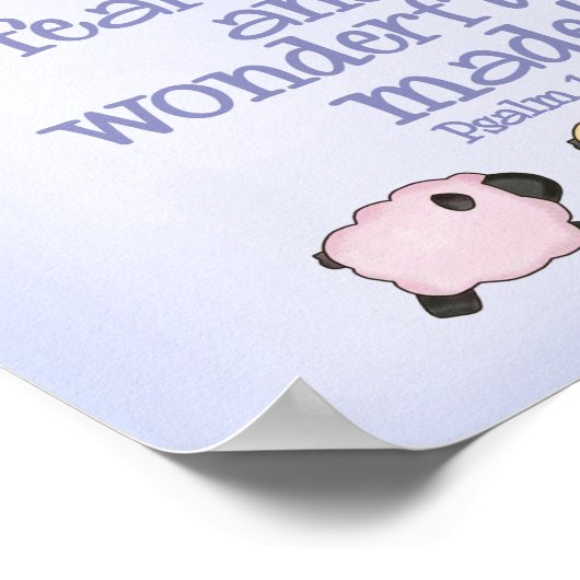 Voordelig en stijlvol 8 x 10 afdrukken - Blauw Poster (Hoek)