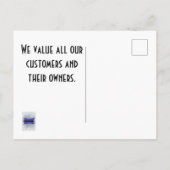 Voordelig Hartelijk dank voor uw dierenpaspoort vo Briefkaart (Achterkant)