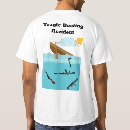Voordelig Shirt - tragisch bootongeval (Achterkant)