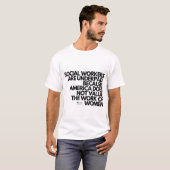 Voordelig sociaal werk t-shirt (Voorkant volledig)
